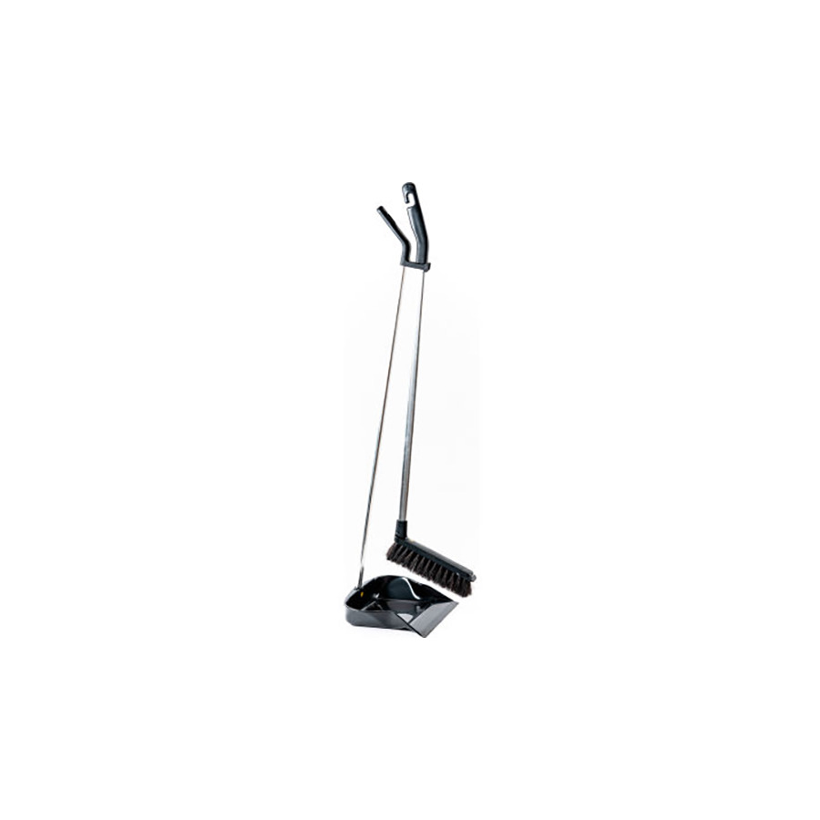 Techni-Pro 10053401 Broom and Dust Pan Set, ESD-Safe Anti-Static, 34.5", Black