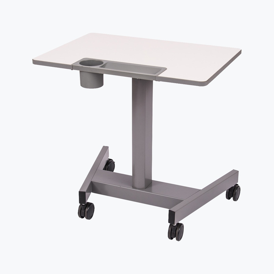 Luxor STUDENT-P Student Desk, Pneumatic Sit or Stand Desk, 27.5"Wx19.5"Dx29" to 43.5"H, Black