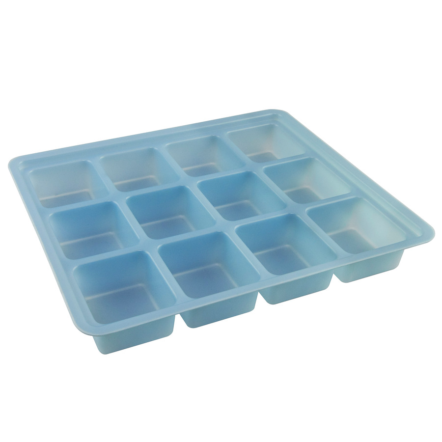 SCS 770795 Static Dissipative Kitting Tray, 12 Compartments, 10.5"x 8.625"x1.5", Light Blue