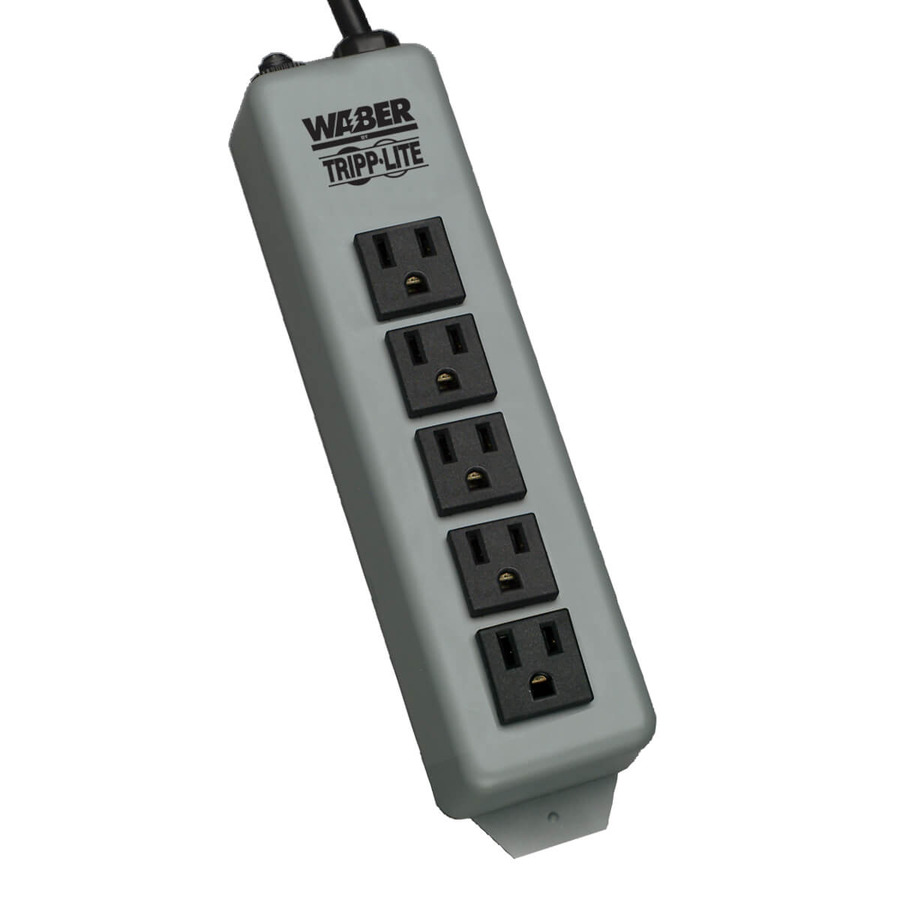 Tripp Lite 602-15 Waber Industrial Power Strip, 5-Outlet, 15 ft. (4.57 m) Cord, Switchless