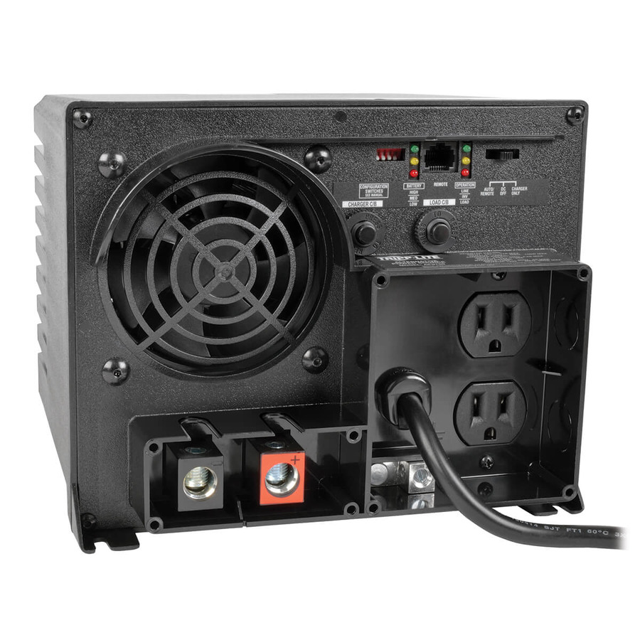 Tripp Lite APS750 750W PowerVerter APS 12VDC 120V Inverter/Charger with Auto-Transfer Switching, 2 Outlets