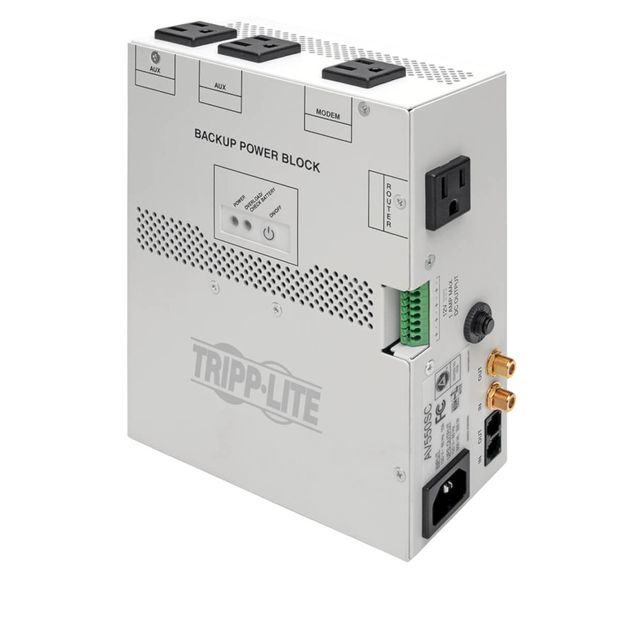 Tripp Lite AV550SC 550VA Audio/Video Backup Power Block - Exclusive UPS Protection for Structured Wiring Enclosure