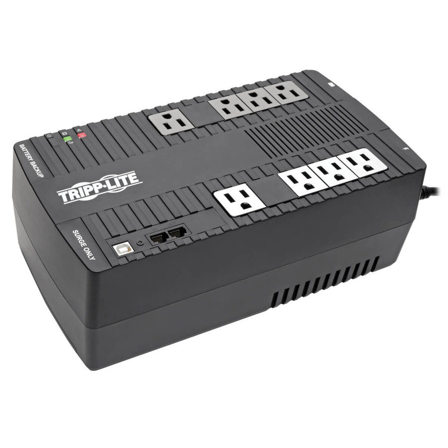 Tripp Lite AVR550U 550VA 300W Line-Interactive UPS - 8 NEMA 5-15R Outlets, AVR, 120V, 50/60 Hz, USB, Desktop/Wall Mount