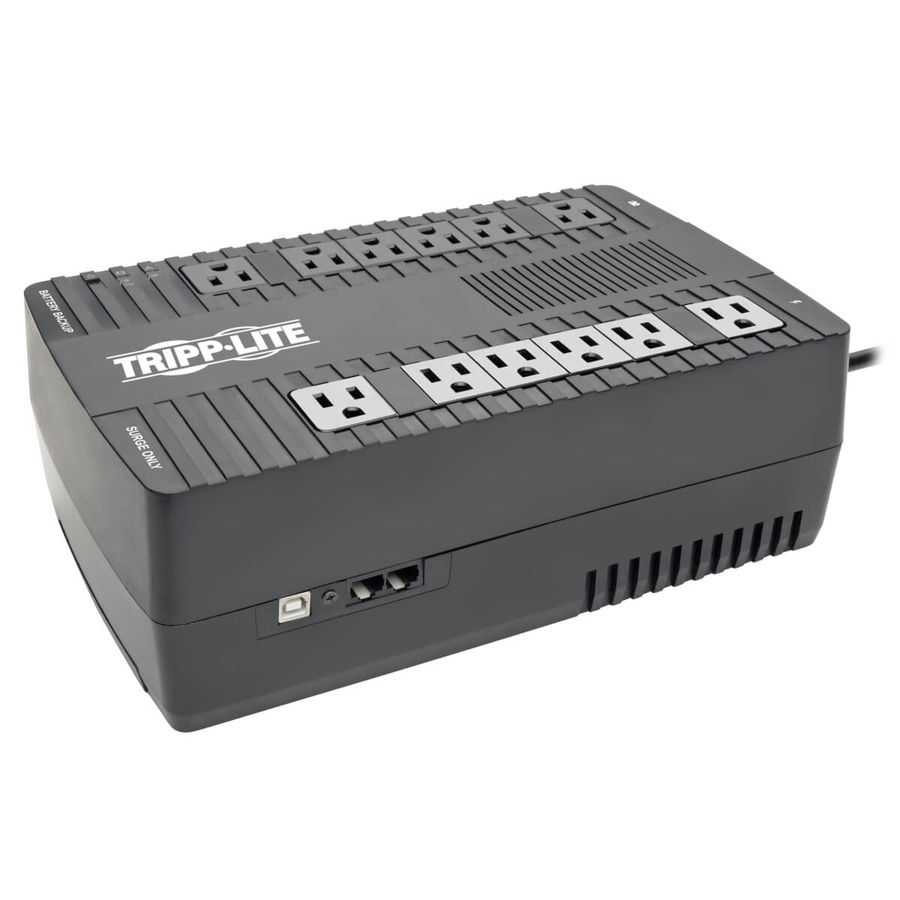 Tripp Lite AVR750U 750VA 450W Line-Interactive UPS - 12 NEMA 5-15R Outlets, AVR, 120V, 50/60 Hz, USB, Desktop/Wall Mount