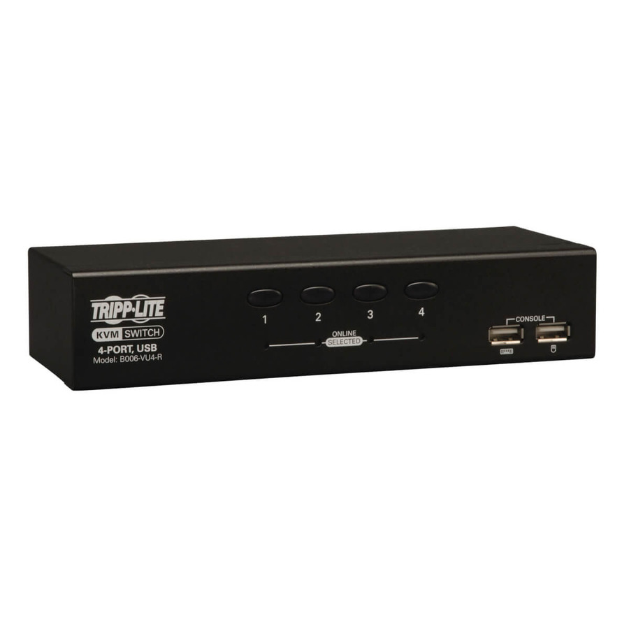 Tripp Lite B006-VU4-R 4-Port Desktop KVM Switch (USB)