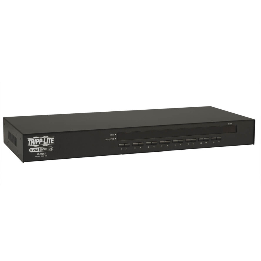 Tripp Lite B042-016 16-Port 1U Rack-Mount USB/PS2 KVM Switch with On-Screen Display