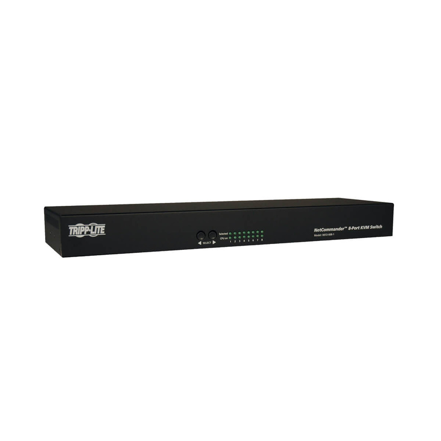 Tripp Lite B072-008-1 NetCommander 8-Port Cat5 KVM Switch 1U Rack-Mount