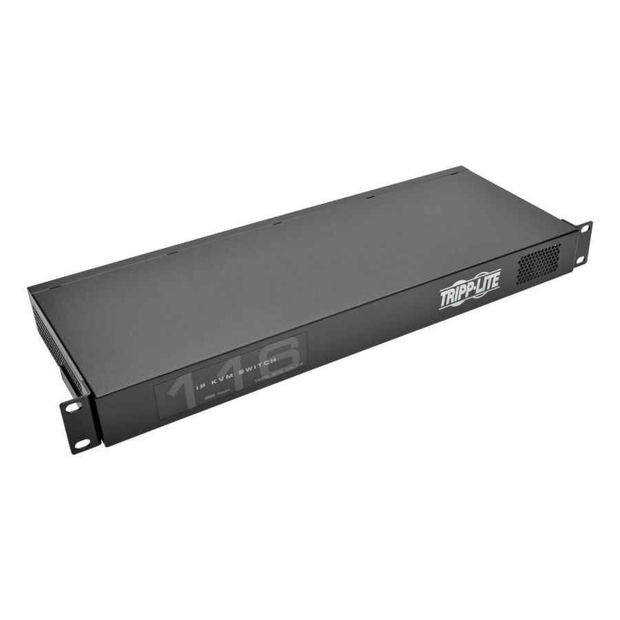 Tripp Lite B072-016-1-IP NetCommander 16-Port Cat5 KVM over IP Switch - 1 Remote + 1 Local User, 1U Rack-Mount