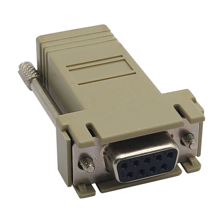 Tripp Lite B090-A9F Modular Serial Adapter Straight-Through Wiring (DB9 F to RJ45 F)