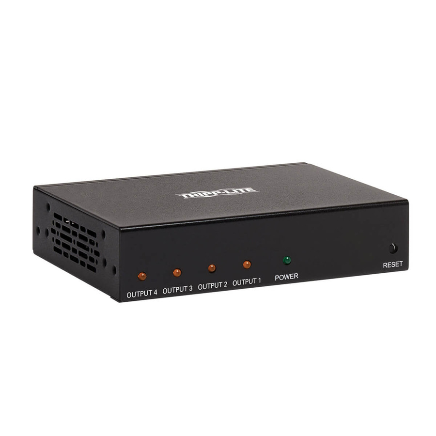 Tripp Lite B118-004-HDR 4-Port HDMI Splitter - 4K @ 60 Hz, 4:4:4, Multi-Resolution Support, HDR, HDCP 2.2, TAA