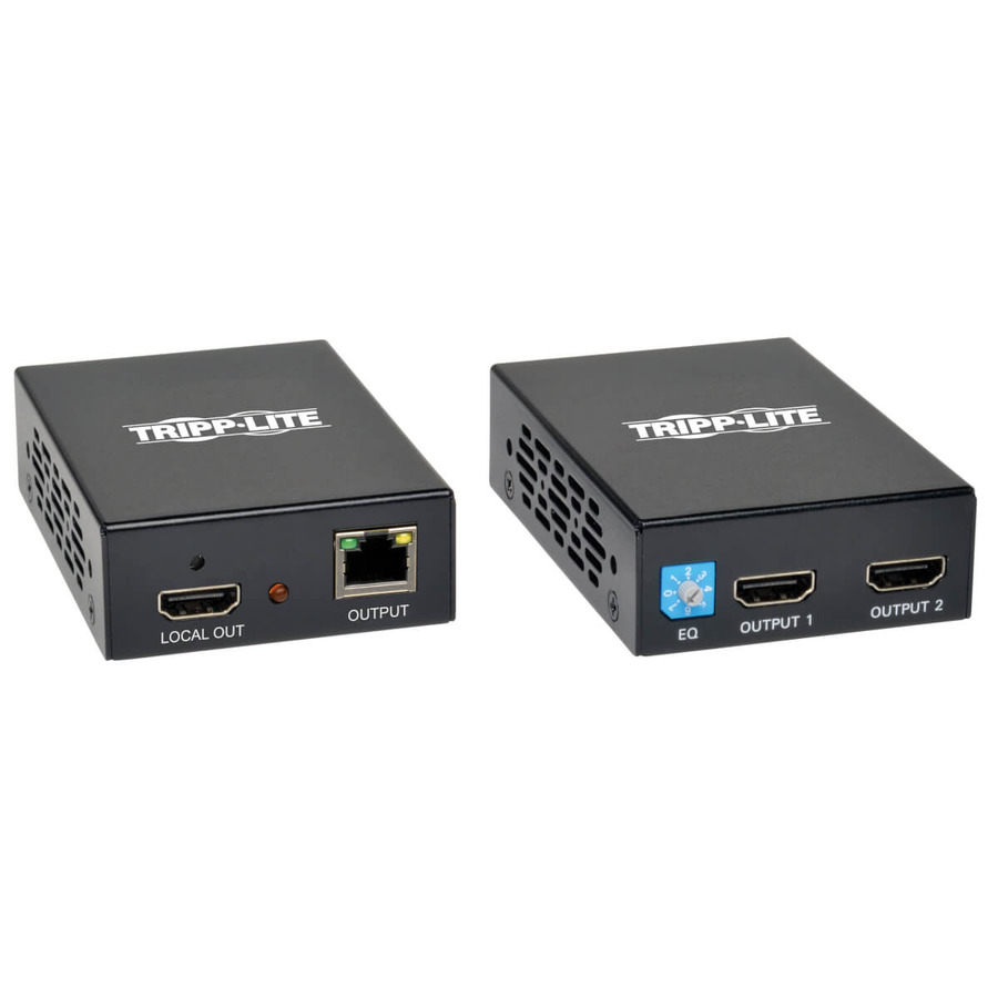 Tripp Lite B126-2A1 1 x 2 HDMI over Cat5/6 Extender Kit, Box-Style Transmitter/Receiver for Video/Audio, Up to 150 ft. (45 m), TAA