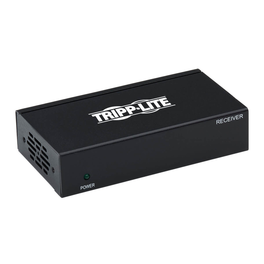 Tripp Lite B127P-100-H HDMI over Cat6 Active Remote Receiver, 4K 60 Hz, HDR, PoC, Multi-Resolution Support, 125 ft., TAA