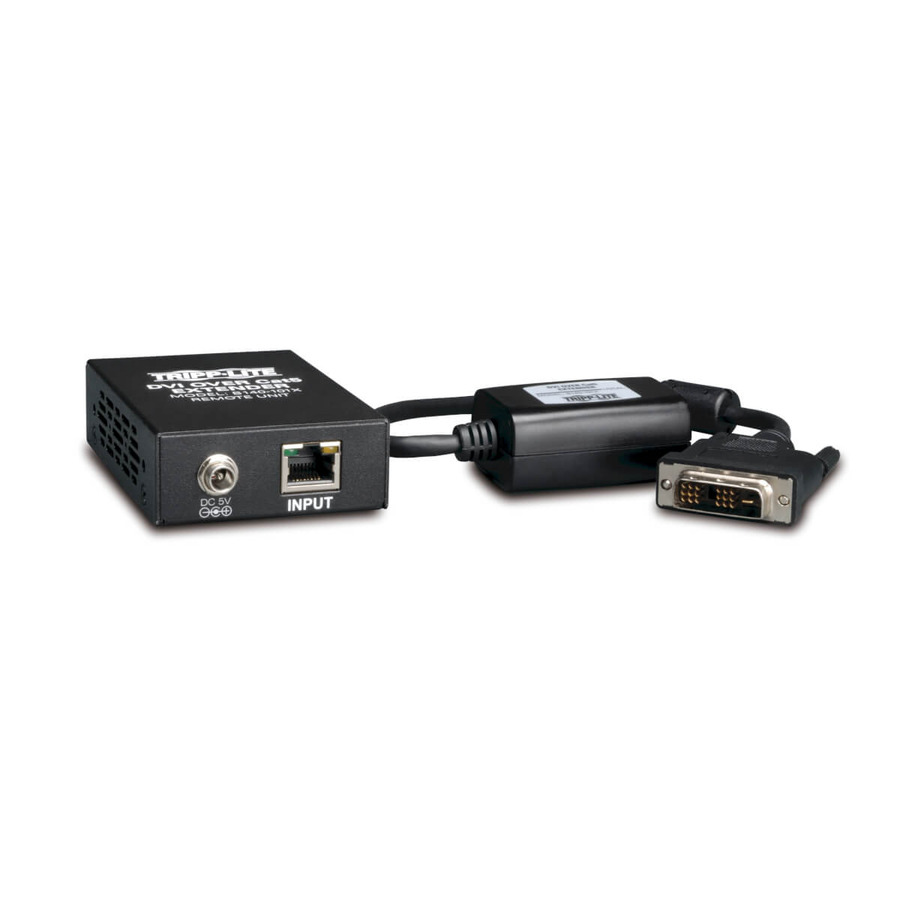 Tripp Lite B140-101X DVI over Cat5/6 Active Extender Kit, Box-Style Transmitter/Receiver for Video, Up to 200 ft. (60 m), TAA