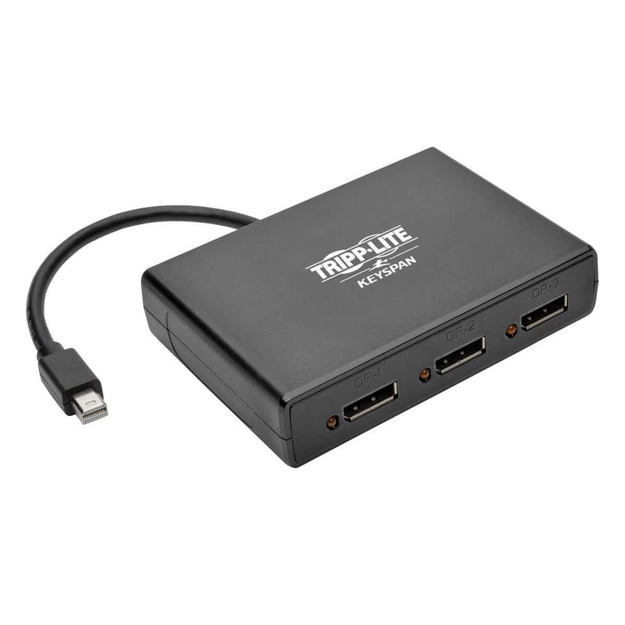 Tripp Lite B155-003-DP-V2 3-Port Mini DisplayPort to DisplayPort Multi-Monitor Splitter, MST Hub, 4K 60 Hz UHD, DP1.2, TAA