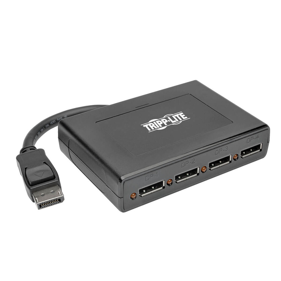 Tripp Lite B156-004-V2 4-Port DisplayPort Multi-Monitor Splitter, MST Hub, 4K 60Hz UHD, DP1.2, TAA