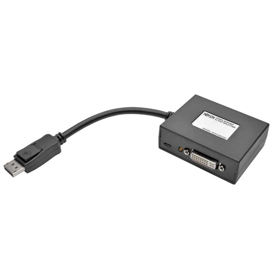 Tripp Lite B157-002-DVI 2-Port DisplayPort to DVI Hub, DP1.2, TAA