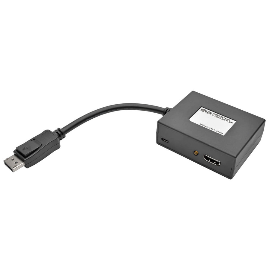 Tripp Lite B157-002-HD 2-Port DisplayPort to HDMI Hub, DP1.2, TAA