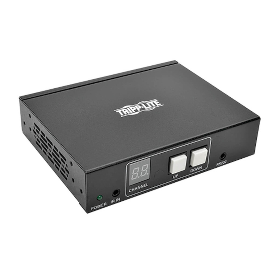 Tripp Lite B160-100-VSI VGA Audio + Video over IP Extender Receiver over Cat5/Cat6, RS-232 Serial and IR Control, 1920 x 1440, 328 ft. (100 m), TAA