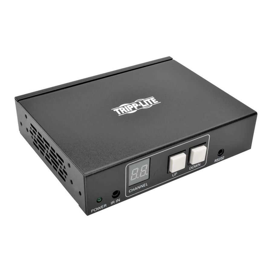 Tripp Lite B160-200-HSI 2-Port HDMI over IP Extender Receiver over Cat5/Cat6, RS-232 Serial and IR Control, 1080p 60 Hz, 328 ft. (100 m), TAA