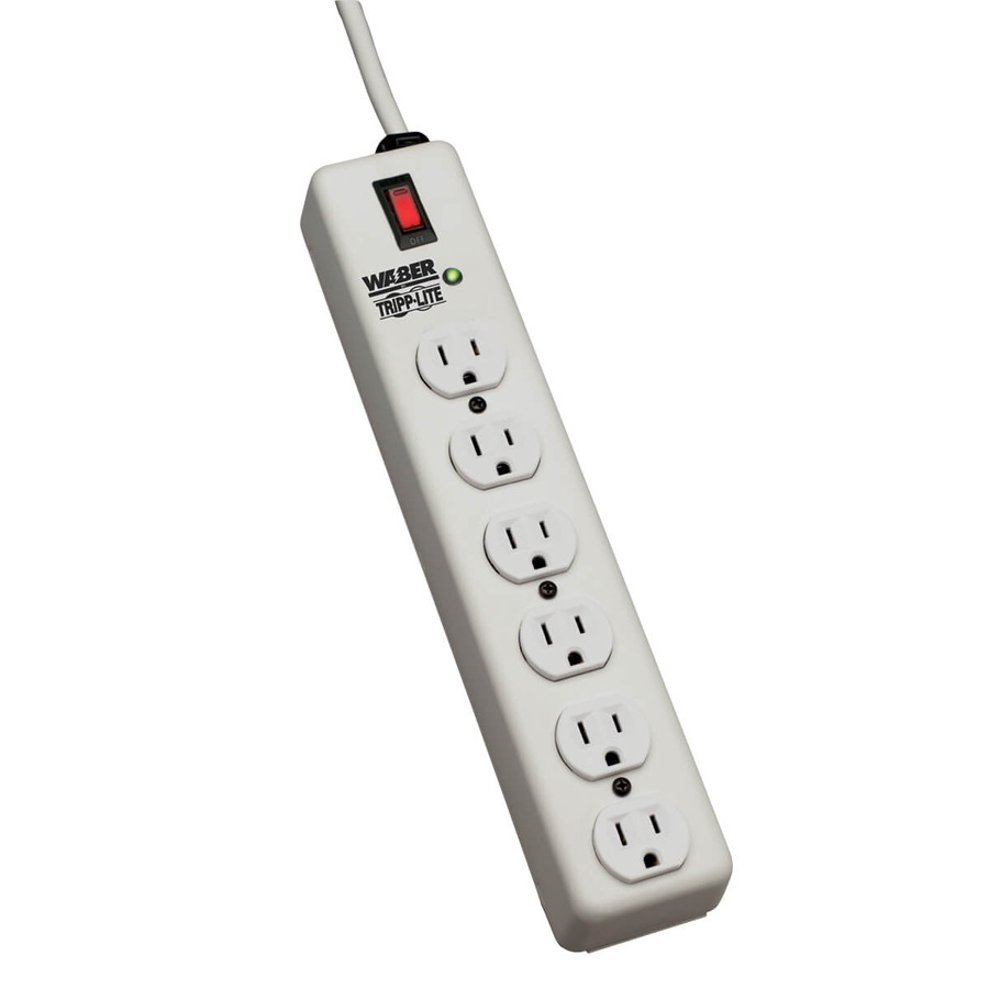 Tripp Lite DG115-SI Waber Industrial Surge Protector, 6-Outlet, 6 ft. (1.83 m) Cord, 2100 Joules