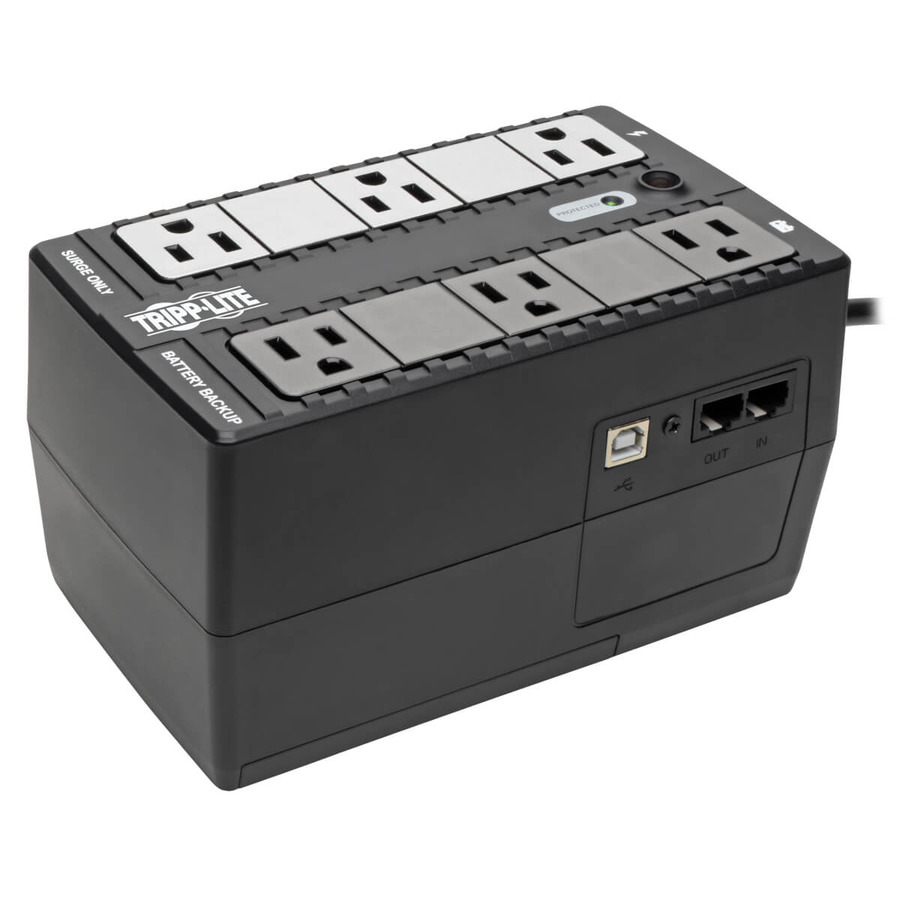 Tripp Lite INTERNET350U 350VA 210W Standby UPS - 6 NEMA 5-15R Outlets, 120V, 50/60 Hz, USB, 5-15P Plug, Desktop/Wall Mount