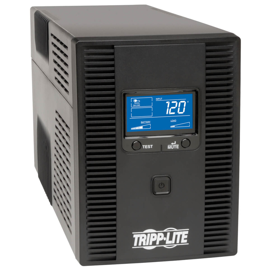 Tripp Lite OMNI1500LCDT OmniSmart LCD 120V 50/60Hz 1500VA 810W Line-Interactive UPS, Tower, LCD display, USB port, Energy Star V2.0