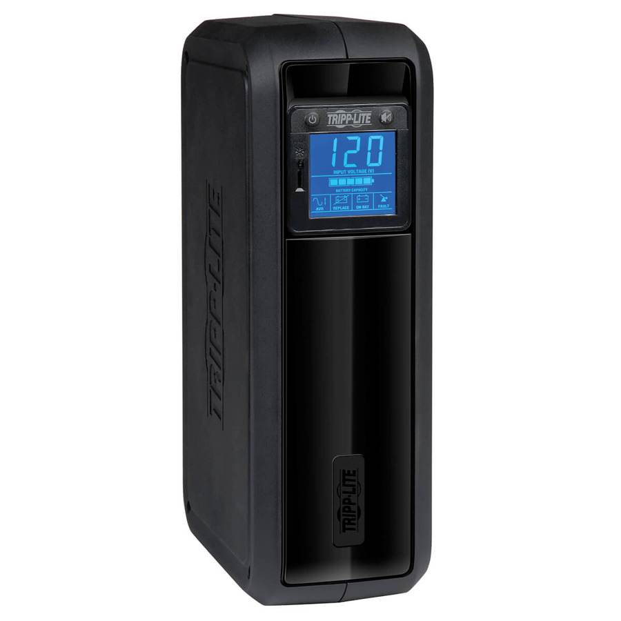 Tripp Lite OMNI900LCD OmniSmart LCD 120V 900VA 475W Line-Interactive UPS, Tower, LCD display, USB port