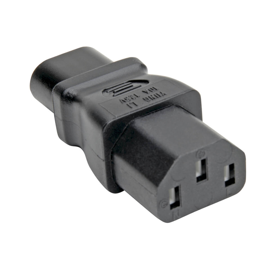 Tripp Lite P003-000 Power Cord Adapter, C8 to C13 - 10A, 125V, Black