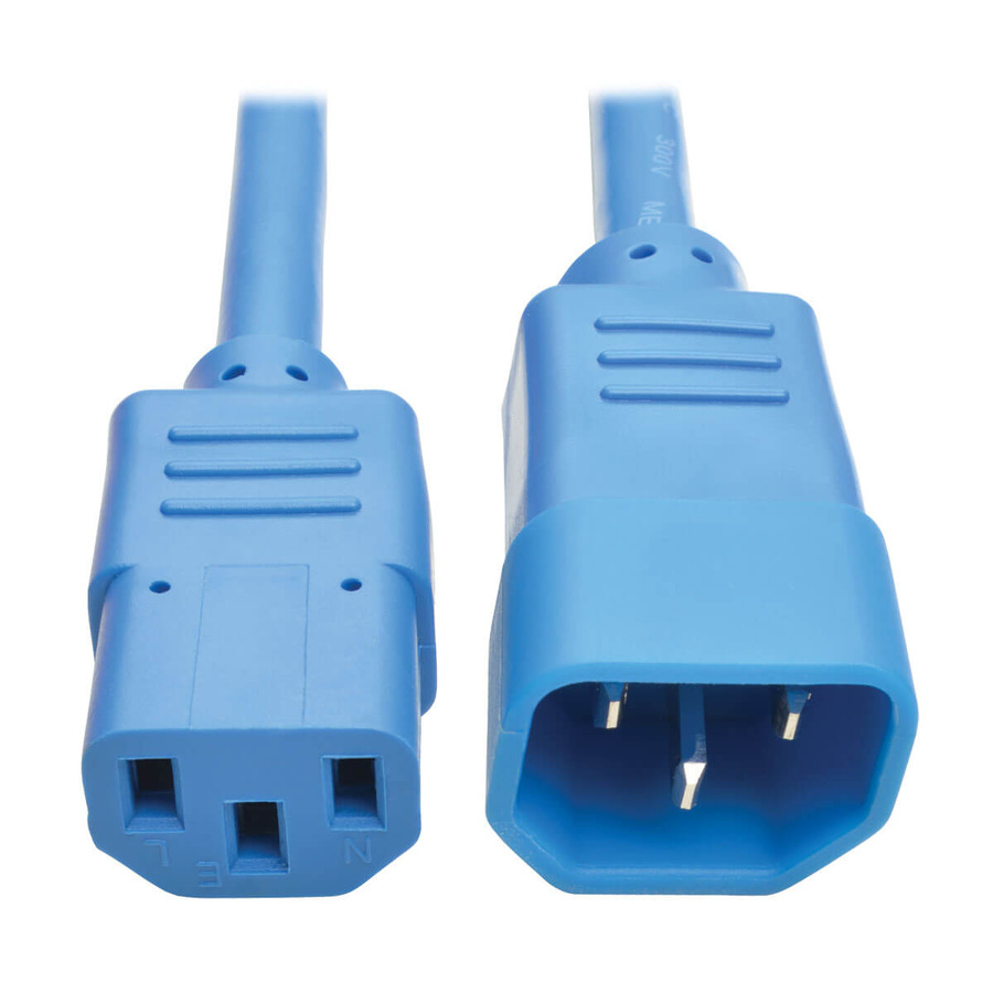 Tripp Lite P004-003-ABL PDU Power Cord, C13 to C14 - 10A, 250V, 18 AWG, 3 ft. (0.91 m), Blue