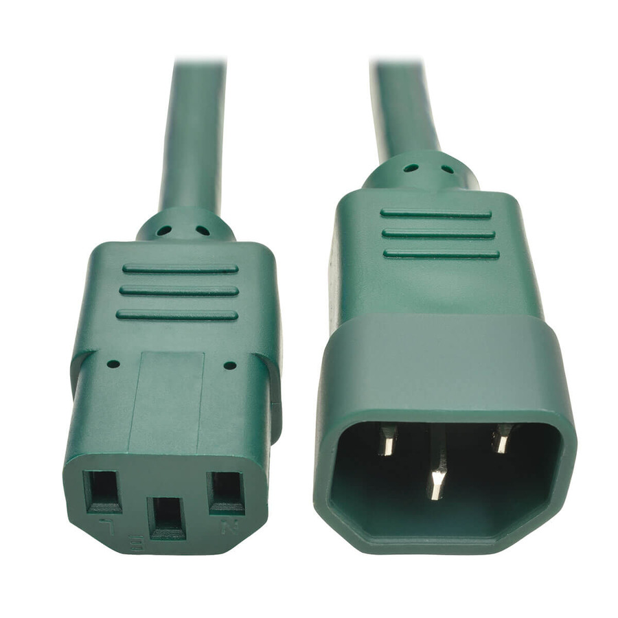 Tripp Lite P004-003-AGN PDU Power Cord, C13 to C14 - 10A, 250V, 18 AWG, 3 ft. (0.91 m), Green