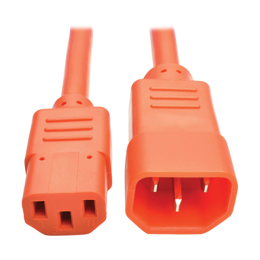 Tripp Lite P004-003-AOR PDU Power Cord, C13 to C14 - 10A, 250V, 18 AWG, 3 ft. (0.91 m), Orange