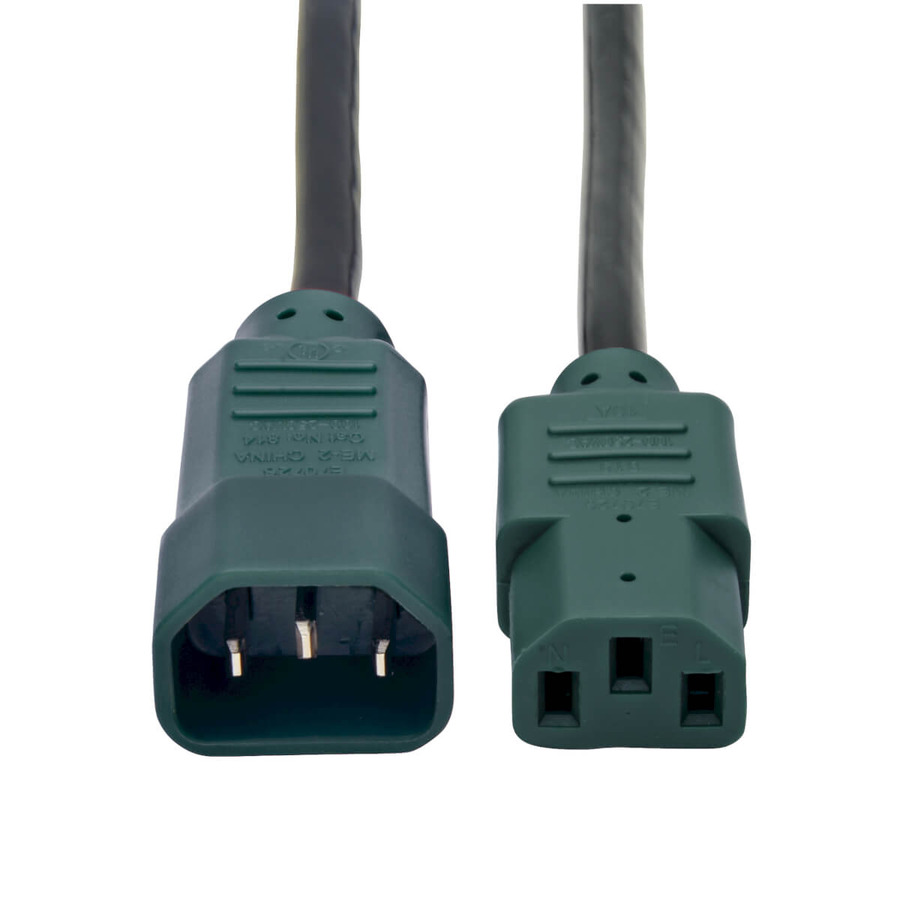 Tripp Lite P004-004-GN PDU Power Cord, C13 to C14 - 10A, 250V, 18 AWG, 4 ft. (1.22 m), Green