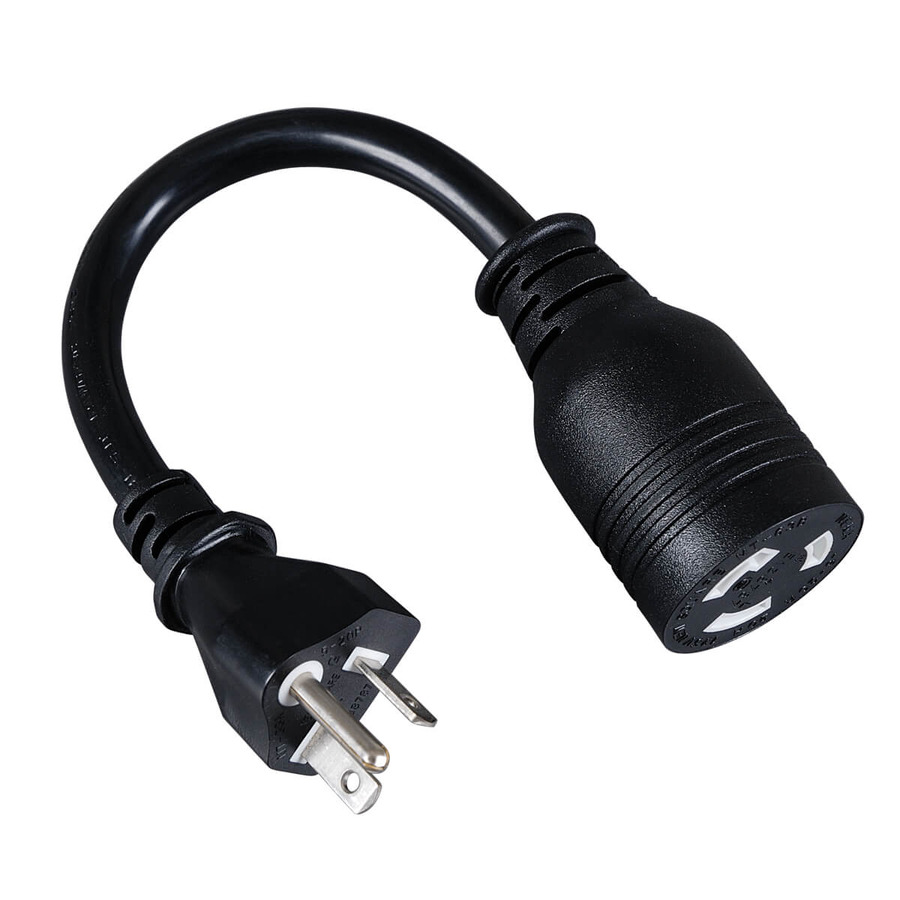 Tripp Lite P044-06I Power Cord Adapter, NEMA L5-20R to NEMA 5-20P - Heavy-Duty, 20A, 120V, 12 AWG, 8.66-in. (21.99 cm), Black