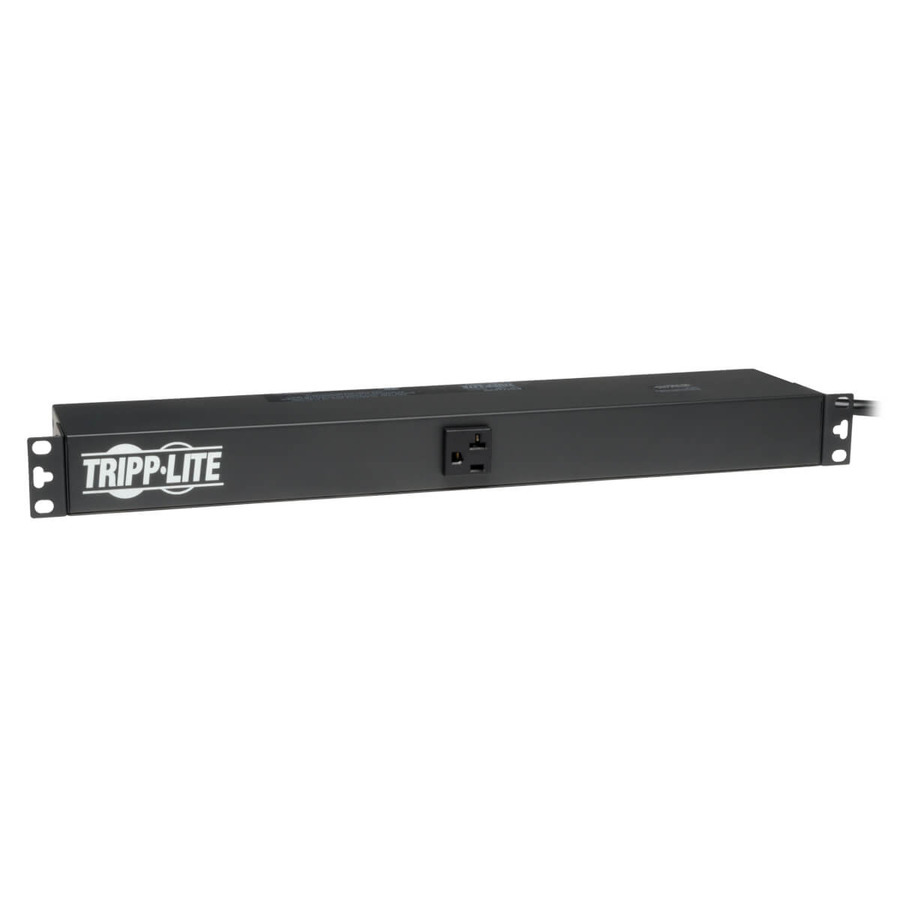 Tripp Lite PDU1220T 2.4kW Single-Phase 120V Basic PDU, 13 NEMA 5-15/20R Outlets, NEMA L5-20P Input, 15 ft. (4.57 m) Cord, 1U Rack-Mount