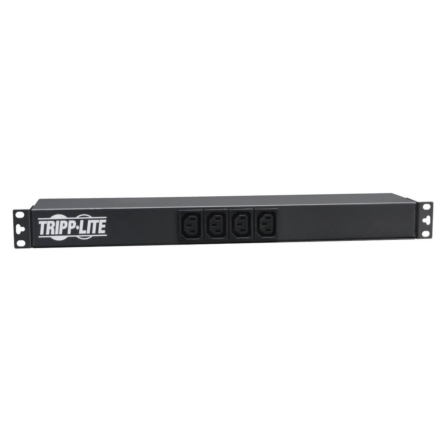 Tripp Lite PDU12IEC 1.9-3.8kW Single-Phase 120–240V Basic PDU, 14 Outlets (12 C13 & 2 C19), C20 16A Input, 1U Rack-Mount