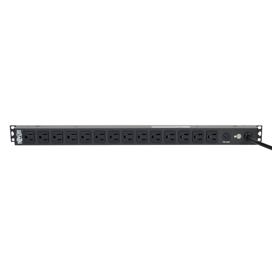 Tripp Lite PDU1415 1.8kW Single-Phase 120V Basic PDU, 14 NEMA 5-15R Outlets, NEMA 5-15P Input, 15 ft. (4.57 m) Cord, 0U Vertical