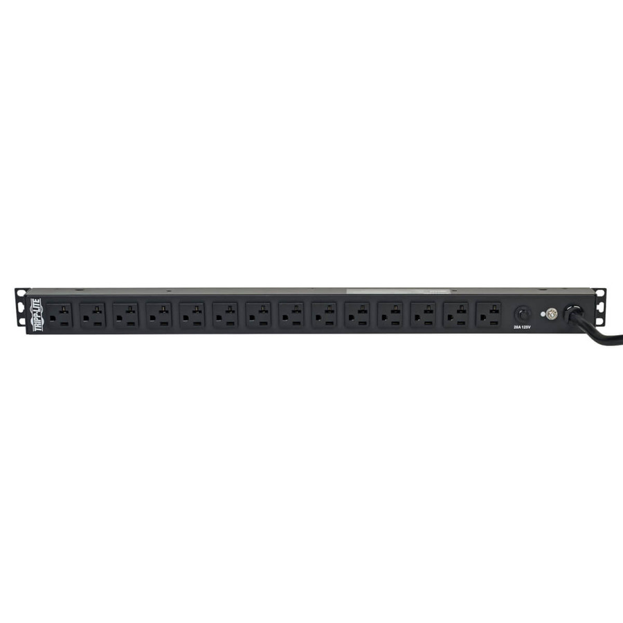 Tripp Lite PDU1420T 2.4kW Single-Phase 120V Basic PDU, 14 NEMA 5-15/20R Outlets, NEMA L5-20P Input, 15 ft. (4.57 m) Cord, 0U Vertical