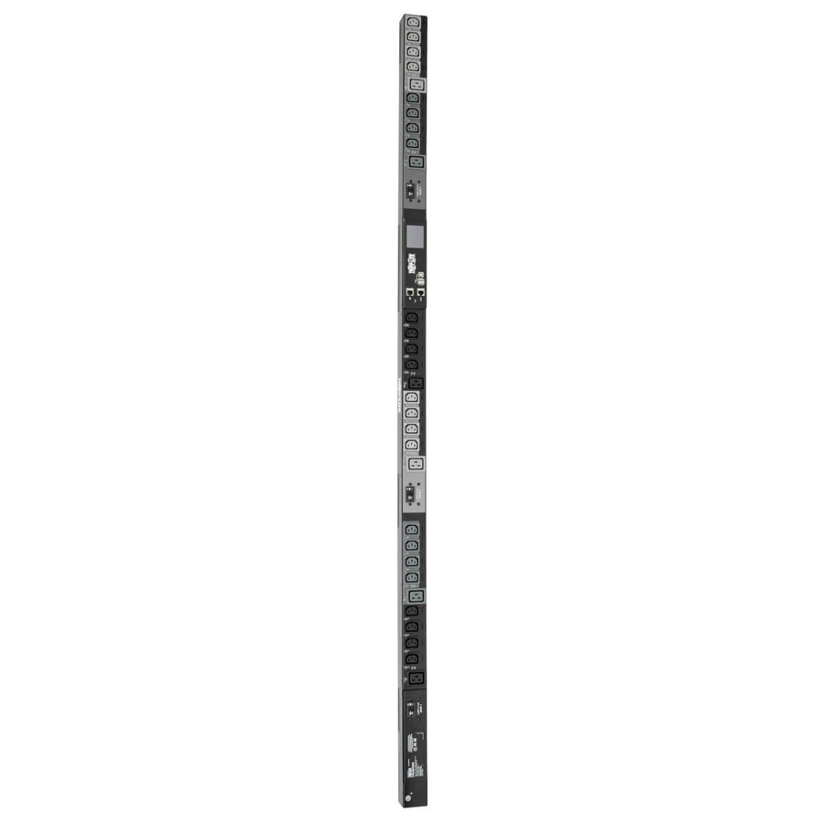 Tripp Lite PDU3EVNR6L1530 10kW 200-240V 3PH Monitored Per-Outlet PDU - LX Interface, Gigabit, 30 Outlets, L15-30P Input, LCD, 1.8 m Cord, 0U 1.8 m Height, TAA