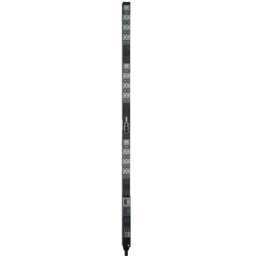 Tripp Lite PDU3MV6H50A 14.4kW 3-Phase Local Metered PDU, 208V Outlets (36 C13, 6 C19, 3 L6-30R) Hubbell 50A CS8365C, 6 ft. (1.83 m) Cord, 0U Vertical, TAA