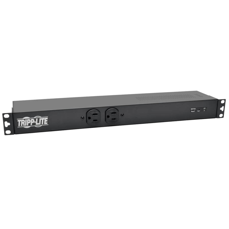 Tripp Lite PDUH20-ISO 2kW 100-127V Single-Phase Basic PDU with ISOBAR Surge Protection - 3840 Joules, 14 Outlets, L5-20P Input (5-20P Adapter), 15 ft. Cord, 1U