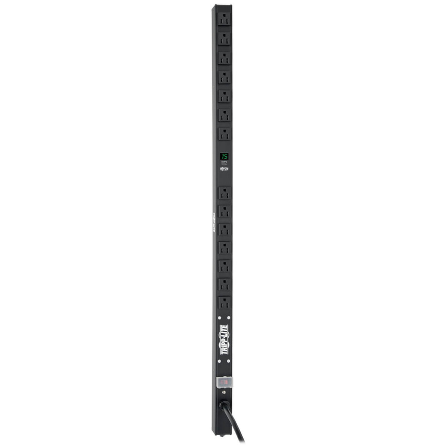 Tripp Lite PDUMV15-36 1.5kW Single-Phase Local Metered PDU, 100-127V Outlets (14 5-15R), 5-15P, 15 ft. (4.57 m) Cord, 0U Vertical, 36 in.