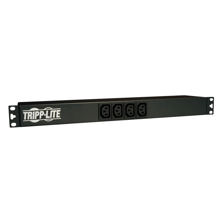 Tripp Lite PDUNV 1.9-3.8kW Single-Phase 120-240V Basic PDU, 14 Outlets (12 C13 & 2 C19), C20 with 5 Adapters, 10 ft. (3.05 m) Cord, 1U Rack-Mount