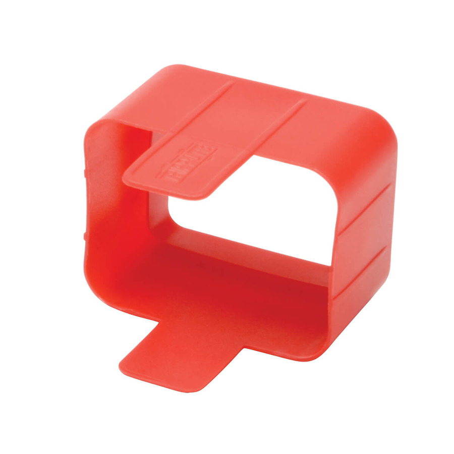 Tripp Lite PLC19RD Plug-Lock Inserts (C20 power cord to C19 outlet), Red, 100 pack