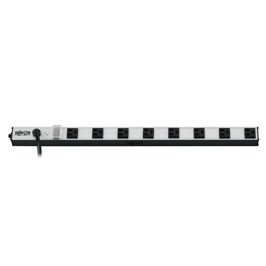 Tripp Lite PS240810 8-Outlet Vertical Power Strip, 120V, 15A, 10 ft. (3.05 m) Cord, 5-15P, 24 in.