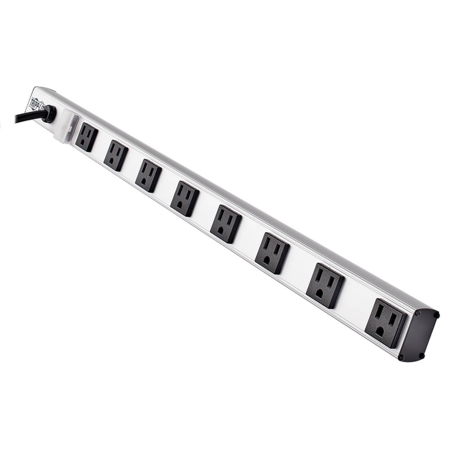 Tripp Lite PS2408RA 8 Right-Angle Outlet Vertical Power Strip, 120V, 15A, 15 ft. (4.57 m) Cord, 5-15P, 24 in.