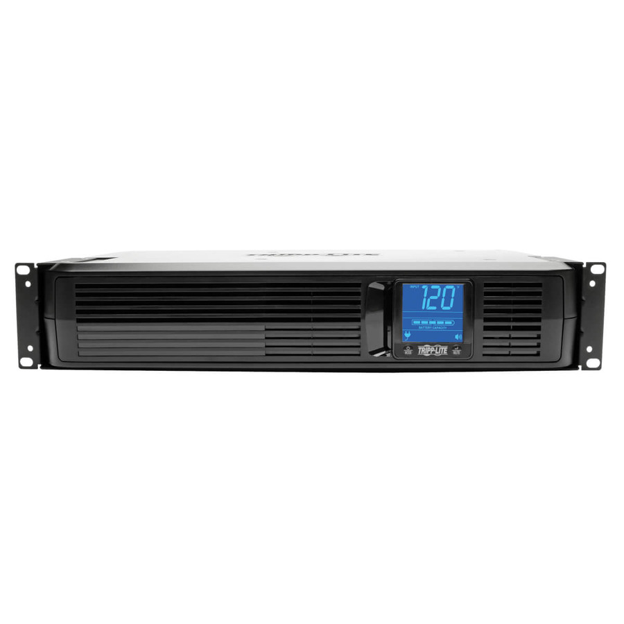 Tripp Lite SMART1500LCDXL SmartPro LCD 120V 1500VA 900W Line-Interactive UPS, AVR, Extended Runtime, 2U Rack/Tower, LCD, USB, DB9, 8 Outlets