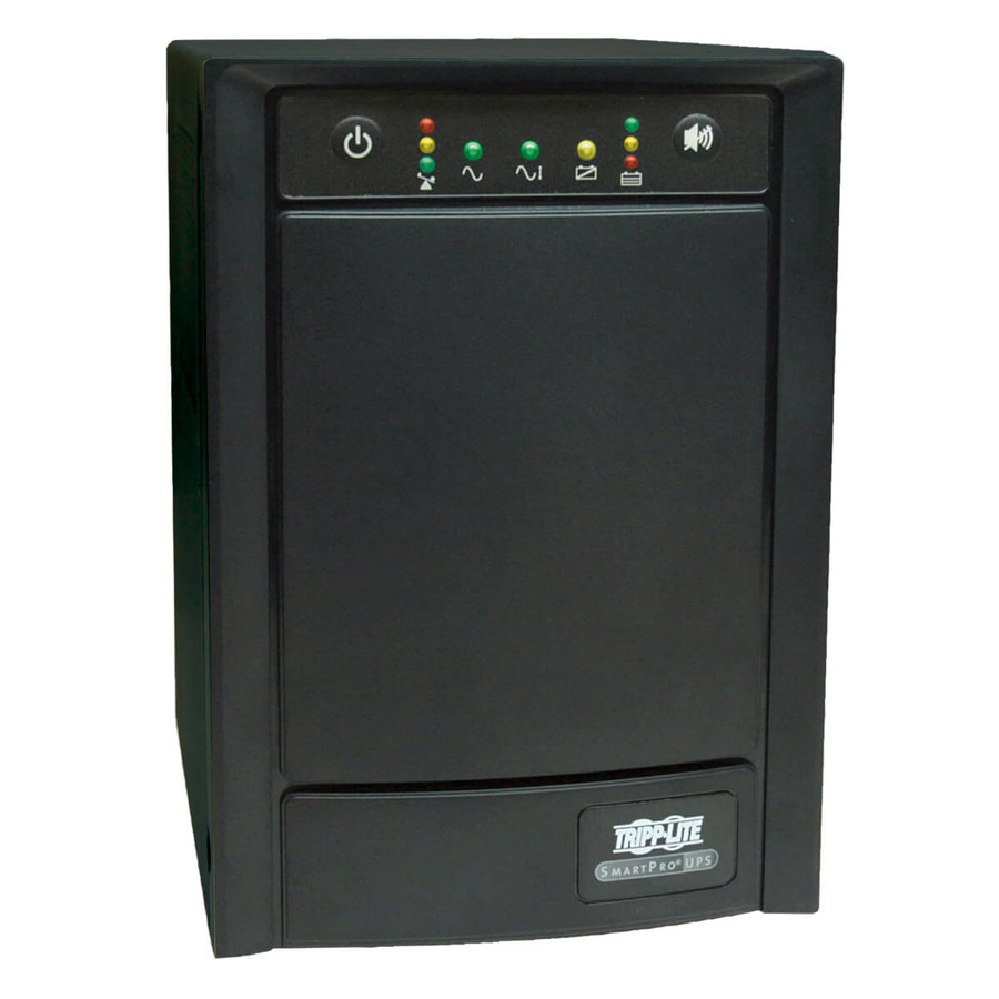 Tripp Lite SMART1500SLT SmartPro 120V 1.5kVA 900W Line-Interactive Sine Wave UPS, Tower, Network Card Options, USB, DB9, 8 Outlets