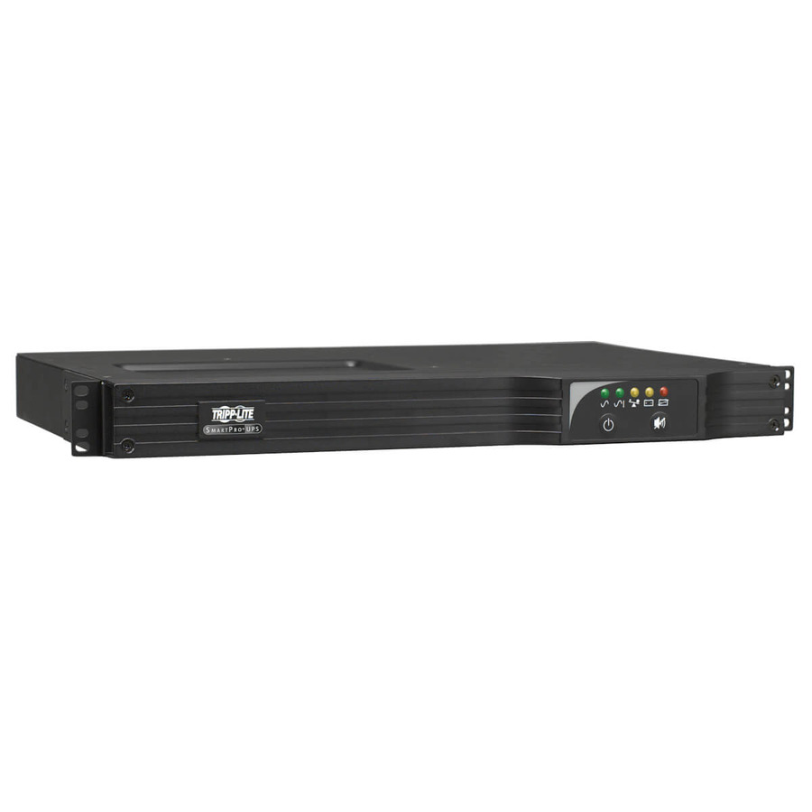 Tripp Lite SMART750RM1U SmartPro 120V 750VA 600W Line-Interactive Sine Wave UPS, 1U Rack/Vertical, Network Management Card Options, USB, DB9 Serial