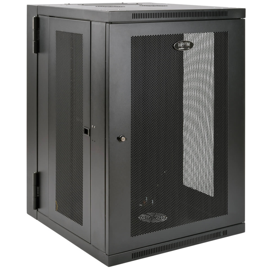 Tripp Lite SRW18USDP SmartRack 18U UPS-Depth Wall-Mount Half-Height Rack Enclosure, Hinged Back