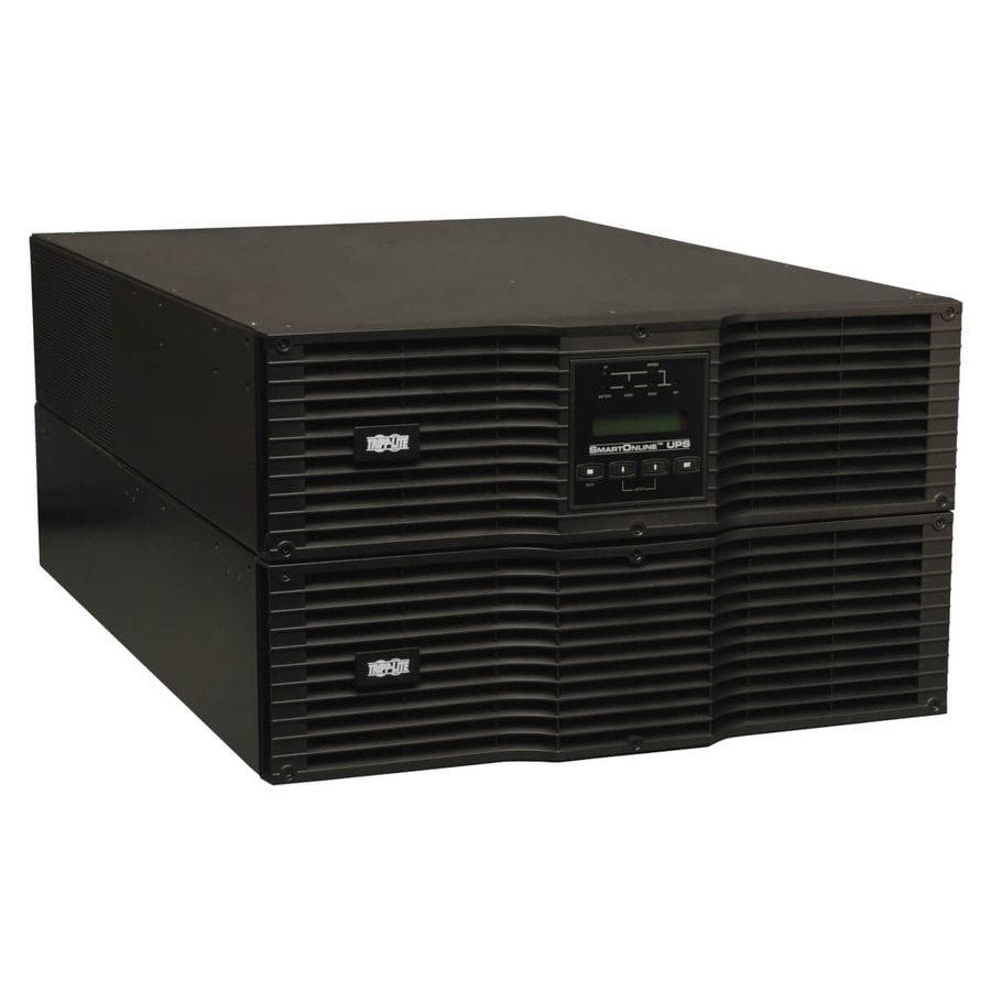 Tripp Lite SU10000RT3U SmartOnline 208/240V 10kVA 9kW Double-Conversion UPS, 6U, Extended Run, Network Card Slot, USB, DB9, Bypass Switch, NEMA